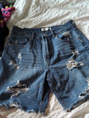 Almost Famous Blue Denim Jeans with Contrast Stitching